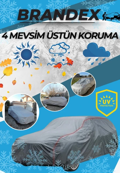 BRANDEX Hyundai Accent Era Uyumlu Lüks Araba Brandası Miflonlu Branda Oto Çadır Örtü