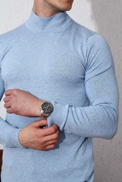 BRNG YARIM BALIKÇI SLİMFİT LİKRALI ERKEK KAZAK - Resim 7