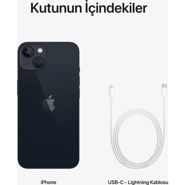 Apple iPhone 13 128 GB Siyah Cep Telefonu (Apple Türkiye Garantili) 13128SİYAH - 5