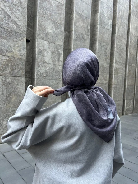 Pamuklu Soft İnci Desen Eşarp-Vizon - 3