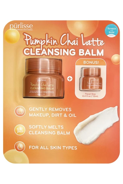 Purlisse Balkabağı ve Chai Özlü Temizleme Balmı 100ML + 12ML