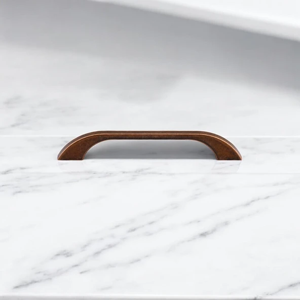 Ezgi 128 mm - 160 mm 10 lu Set Eskitme Antik Bakır Metal Mobilya Mutfak Dolabı Dolap Kulpu Kulpları - Resim 4