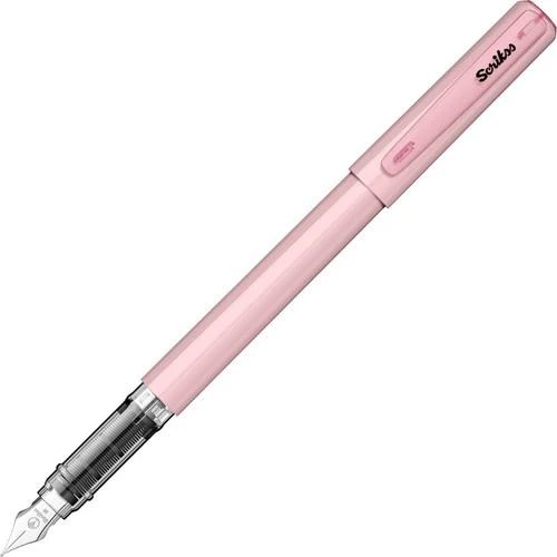 Scrikss Primeo Dolma Kalem M Uç Pembe & Scrikss 6'lı Mavi Kartuş - 2