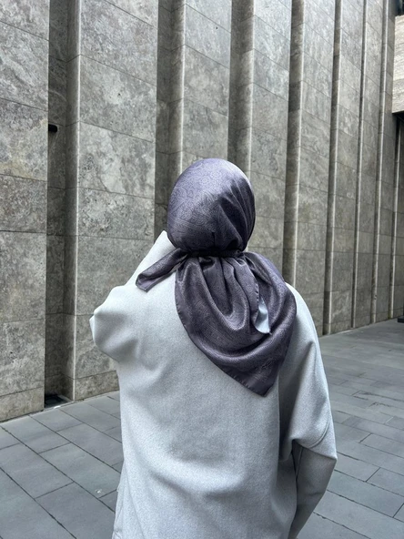 Pamuklu Soft İnci Desen Eşarp-Vizon - 2