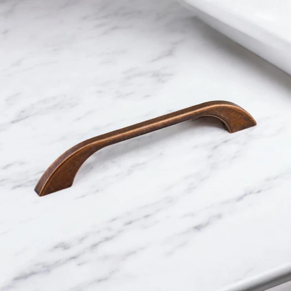 Ezgi 128 mm - 160 mm 10 lu Set Eskitme Antik Bakır Metal Mobilya Mutfak Dolabı Dolap Kulpu Kulpları - Resim 3