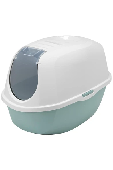 Moderna Smart Kapalı Kedi Tuvaleti Açık Mavi 53 Cm