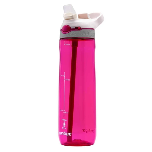 Contigo Cortland Tren Tek El Bas İç Kapaklı Su Matarası 720ml 2197050 - Pembe - 3