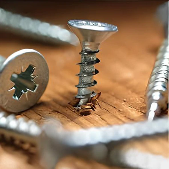 Sunta Vidası 3.5x16 Mm Paket 1000 Adet Sivri Uçlu Ahşap Tahta Ağaç Mobilya Ayak Kulp Vidası - 7