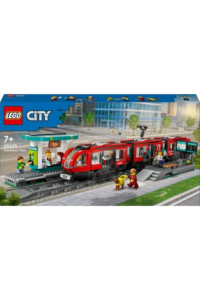 ® City Şehir Merkezi Tramvay İstasyonu 60423 - 7+ Yaratıcı Oyuncak Yapım Seti (811 Parça) - 3