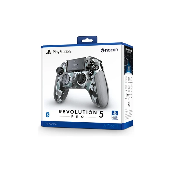 NACON Revolution 5 Pro Officially Licensed PlayStation Wireless Gaming Controller Arctic Camo - Resim 2