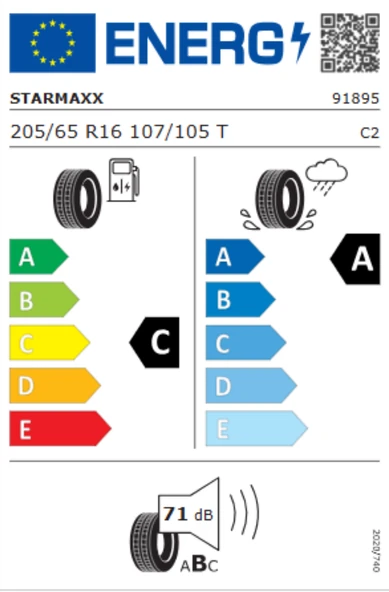Starmaxx Provan ST860 205/65R16C 107/105T 8PR Hafif Ticari Yaz Lastiği (Üretim Yılı:2025) - Resim 2