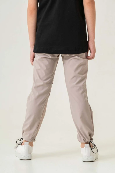 Cepli Lastikli Bel Naylon Kumaş Erkek Çocuk Pantolon - 6