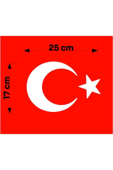 SEÇ Ay Yıldız Sticker Araba sticker Motor sticker