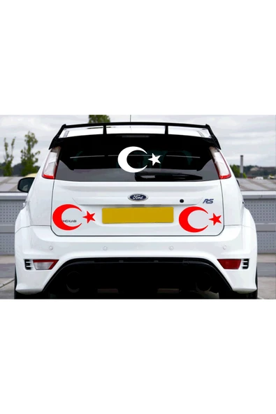 SEÇ Ay Yıldız Sticker Araba sticker Motor sticker - 2