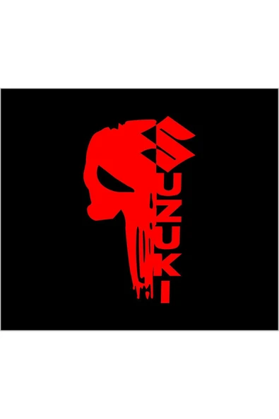 SEÇ Suzuki Punisher Sticker  Çok Amaçlı Sticker