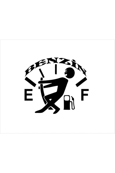 SEÇ Depo Kapağı Benzin Sticker Çok Amaçlı Etiket