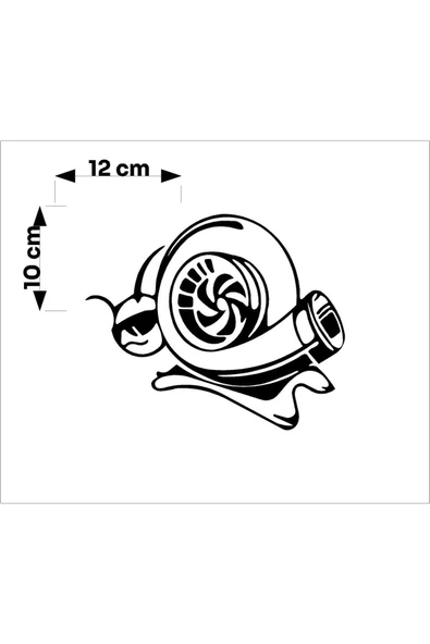 SEÇ Turbo Salyangoz Sticker  Çok Amaçlı Sticker - Resim 3
