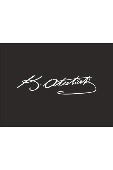 SEÇ K.atatürk Imzası Sticker Araç Sticker
