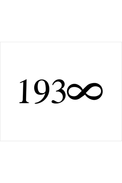 SEÇ 1938 Sonsuzluk Sticker Etiket Oto Sticker