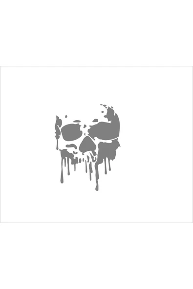SEÇ Kanlı Kuru Kafa Sticker Oto Sticker