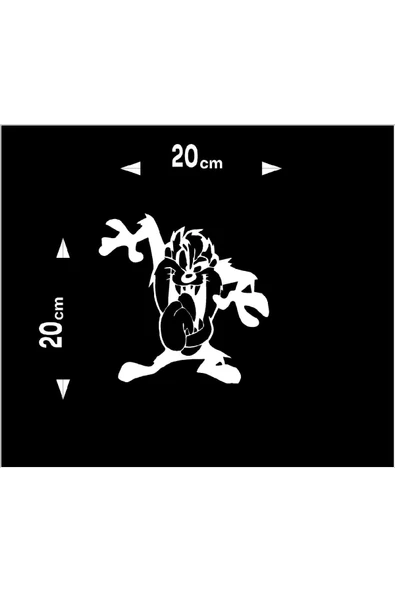 SEÇ Tazmanya Canavarı Sticker Çok Amaçlı Sticker - Resim 2