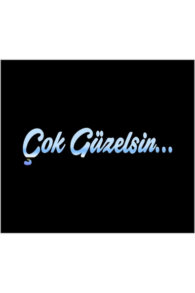 SEÇ Çok Güzelsin Sticker Makyaj Aynası Sticker (8cmX2cm)