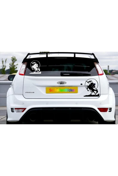 SEÇ AT Şahlanış Sticker Etiket Oto Sticker - 2