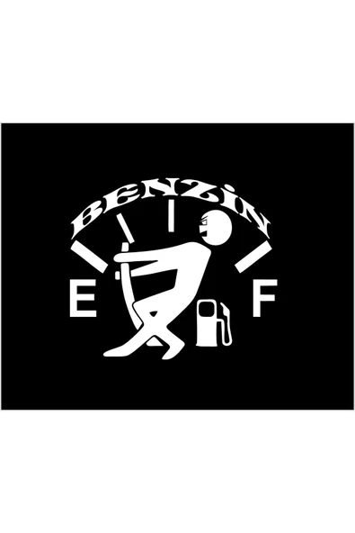 SEÇ Depo Kapağı Benzin Sticker Çok Amaçlı Etiket