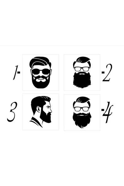 SEÇ Sakallı Adam Sticker