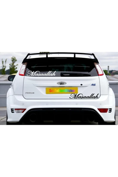 SEÇ Maşallah Yazı Sticker Oto Sticker(25X5CM) - Resim 2