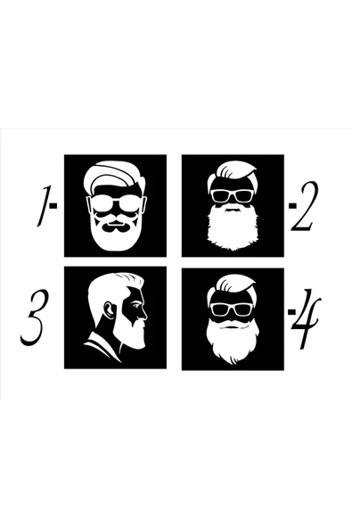 SEÇ Sakallı Adam Sticker