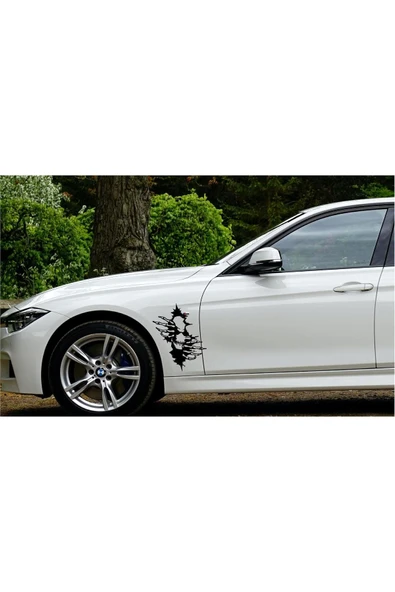 SEÇ Aralıktan Bakan İskelet Sticker Çok Amaçlı Sticker - Resim 3