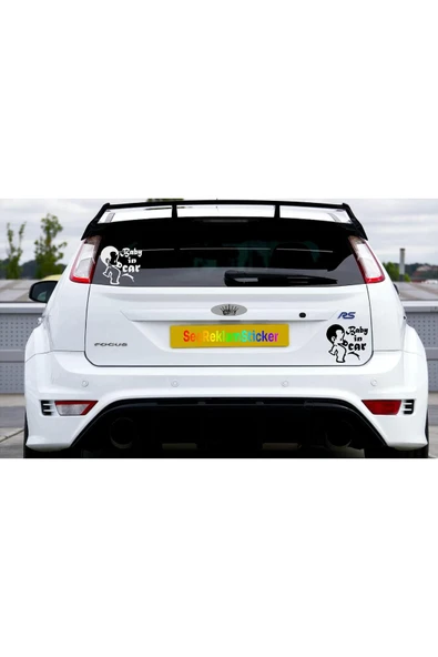 SEÇ Arabada Bebek Var Sticker Çok Amaçlı Sticker - Resim 2
