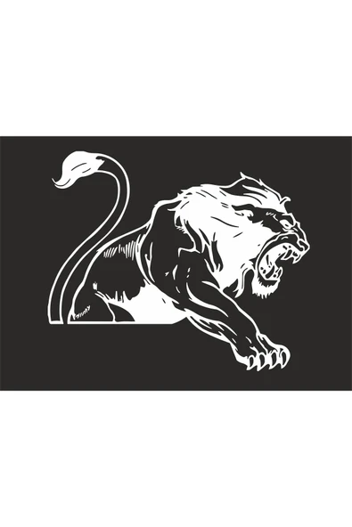 SEÇ Pençe Atan Kaplan Sticker Çok Amaçlı Sticker Etiket - 1