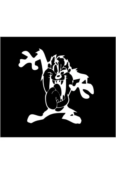 SEÇ Tazmanya Canavarı Sticker Çok Amaçlı Sticker ürün görseli