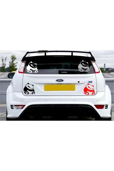 SEÇ Kızgın Panda Sticker Çok Amaçlı Sticker - Resim 3