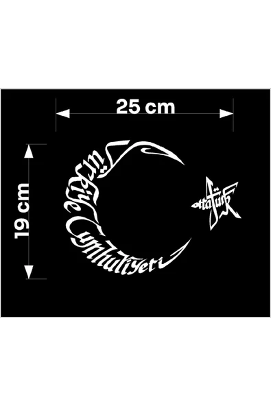 SEÇ Mustafa Kemal Atatürk Ay Yıldız Sticker Etiket - 1