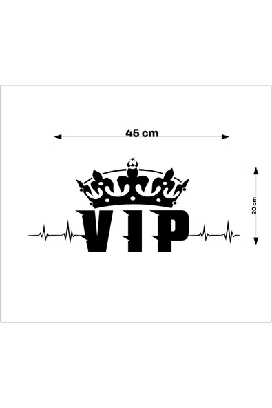 SEÇ VIP Taç Ritimli Araç One Sticker Çok Amaçlı Sticker Etiket - Resim 2