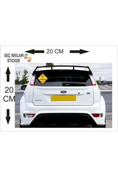 SEÇ ARABADA BEBEK VAR STİCKER 1 ADET - Resim 3