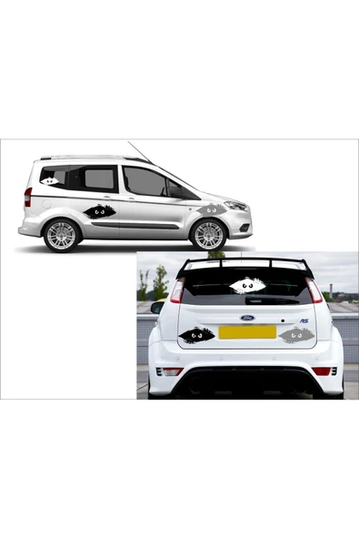 SEÇ Aralıktan Bakan Adam Etiket Araba Sticker - 2