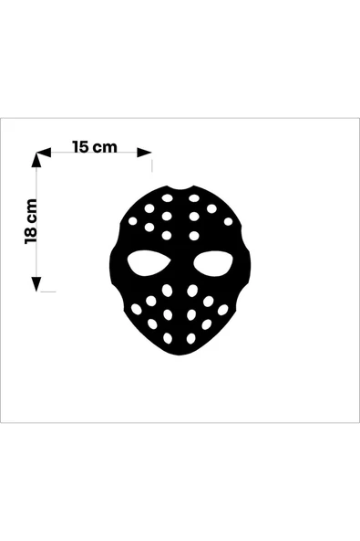 SEÇ Korkunç Korku  Maske Sticker Çok Amaçlı Sticker - 3
