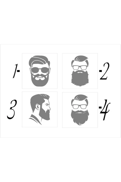 SEÇ Sakallı Adam Sticker