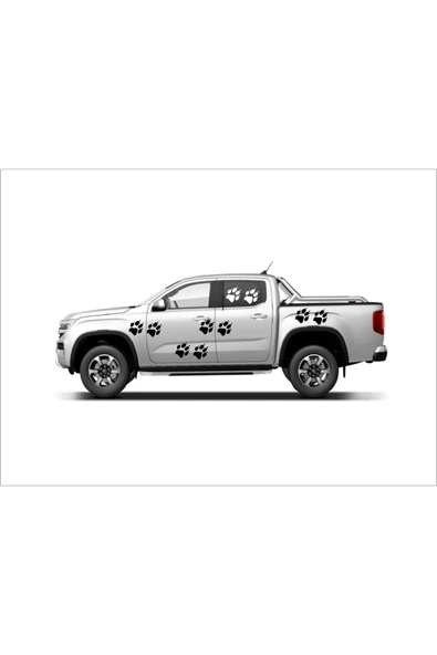 SEÇ Ayı Ayak İzi Pençe Sticker Çok Amaçlı Etiket Sticker - 3
