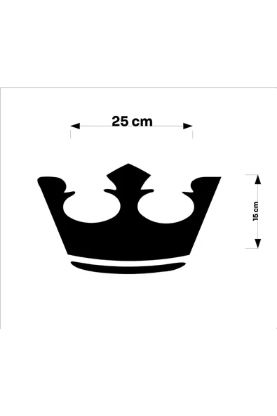 SEÇ Kral Taç Araç One Sticker Çok Amaçlı Sticker Etiket - 2