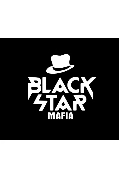 SEÇ BLACK STAR MAFIA (16X15CM) Araç Laptop Çok Amaçlı Sticker