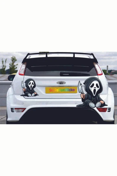SEÇ Çığlık (15X15CM) Araç Laptop Çok Amaçlı Sticker - Resim 2