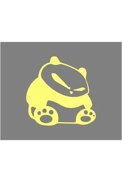 SEÇ Kızgın Panda Sticker Çok Amaçlı Sticker ürün görseli