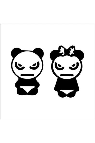 SEÇ Panda Çocuklar Sticker Çok Amaçlı Sticker