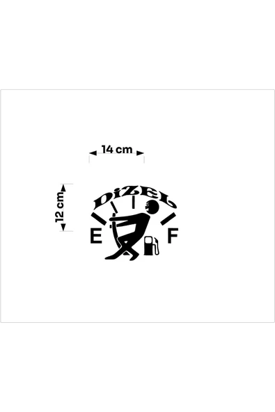 SEÇ Depo Kapağı Dizel Sticker Çok Amaçlı Etiket - 2