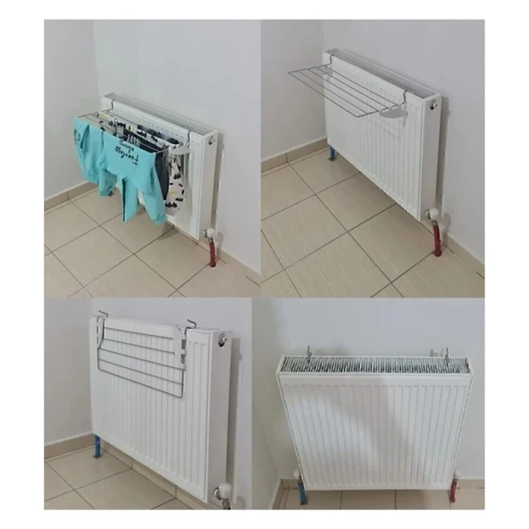 ASVERA Petek Üstü Çamaşır Kurutmalık – Kompakt, Pratik ve Dayanıklı Metal Kurutma Askısı ürün görseli